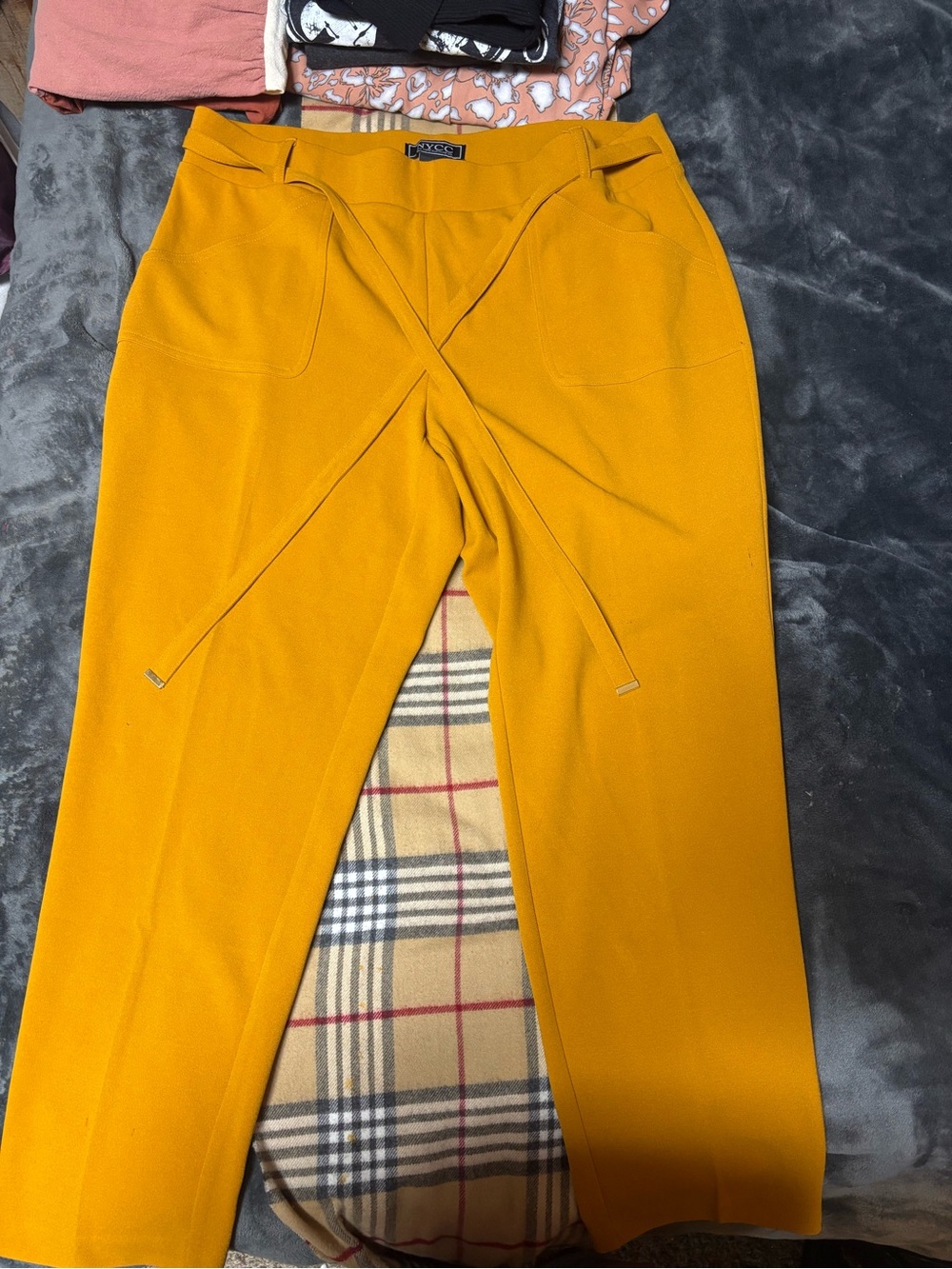 NYC Mustard Yellow Ankle Pants